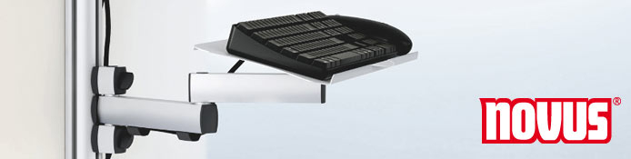 Novus TSS Tastaturhalter - Zur Montage an TSS-Säule, VESA, Aluprofil