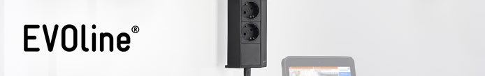 EVOline V-Port Steckdosenleiste Tischanschlussfeld 