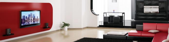 Flache TV Wandhalterung / fixe, starre Bildschirm Halterung für die Wand