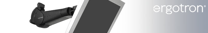 Ergotron Serie 400 - Wandhalterung mit Schwenkarm, Gasfeder