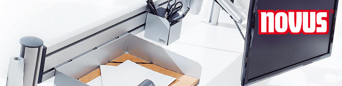 Novus Ablagen, Boxen, Dokumentenhalter für Organisationswand / Slatwall