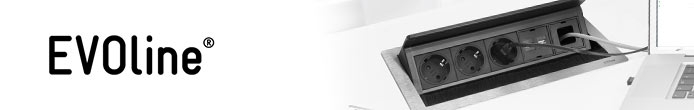 EVOline FlipTop Push Tischanschlussfeld