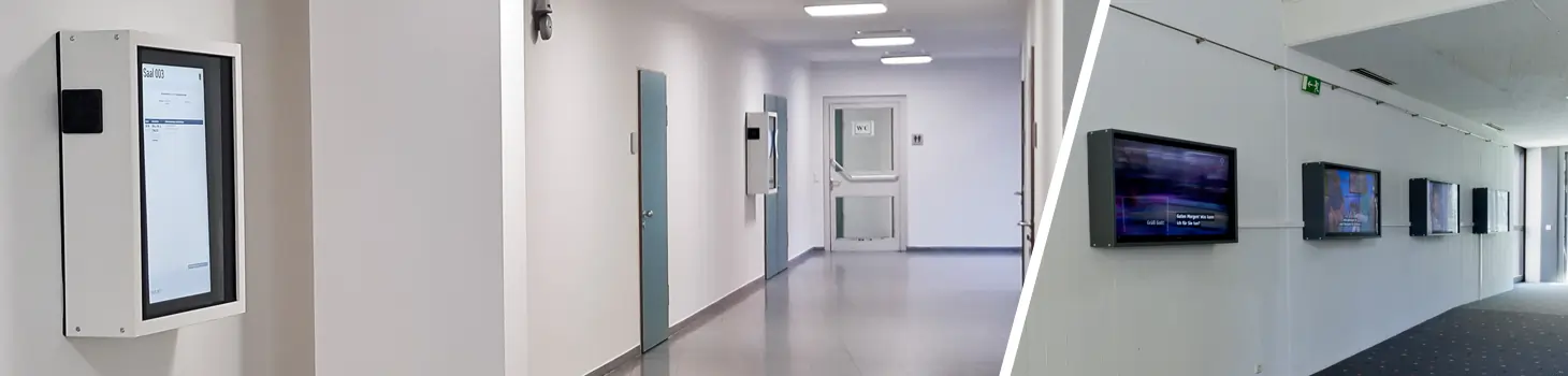 PRIORIT – Brandschutzgehäuse F30 F90 Monitore, Fluchtweg