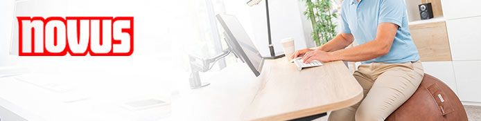 Novus Sitzbälle, ergonomisch Sitzen am Büroarbeitsplatz