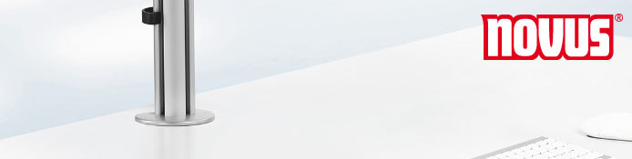 Novus Säulen mit Bohrlochbefestigung für Schreibtische, ohne Kabelauslass