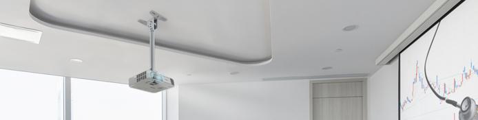 Höhenverstellbare Decken Beamerhalterungen, universal, Kabelmanagement