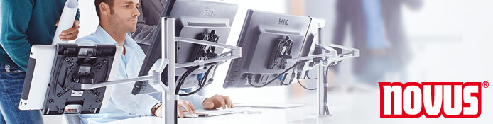 Novus Monitor Tragarme für MY base Säulen, mit  oder ohne Schwenkarm