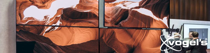 Vogels Videowall / Videowand als Standfuß oder Wandhalterung