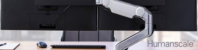 Hochwertige Humanscale M8.1 Monitorhalterungen