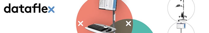 Dataflex Steharbeitsplatz, Workstation -Monitorhalterung
