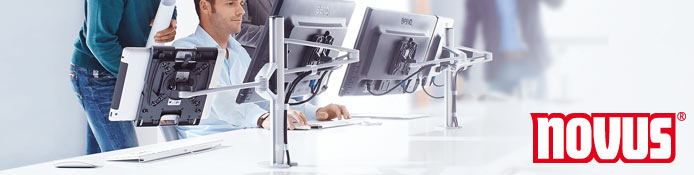 Novus Durchtisch- / Kabelloch Monitorhalterung für Schreibtische, mit VESA