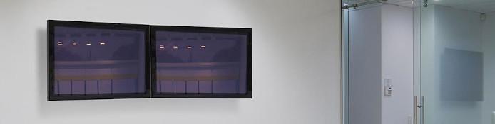 Dual Wandhalterung für 2 Monitore / 2-fach Monitorhalterung Wand