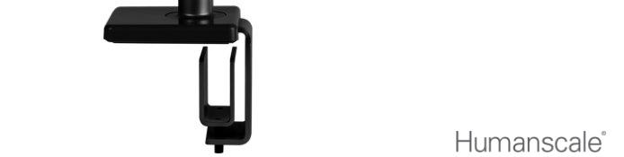 Schwenkbare Humanscale M2.1 Monitorhalterung für USM Schreibtische