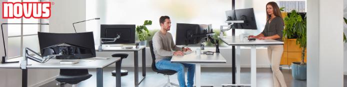 Novus Clu Plus Tisch Monitorhalterung, Curved Monitor, Multi Monitorhalter