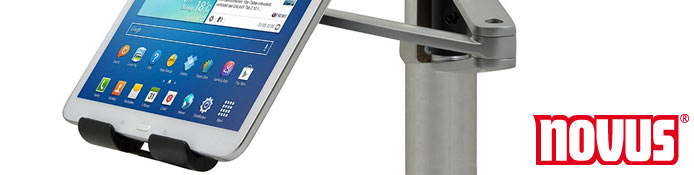 Novus universelle Tablethalter für Rohre & Säulen - Apple iPad, Samsung