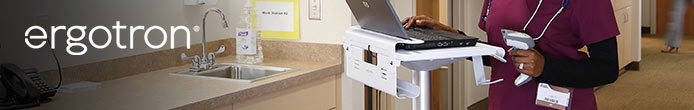 Ergotron Mobile Arbeitsstationen – Fahrwagen für Monitor & Computer