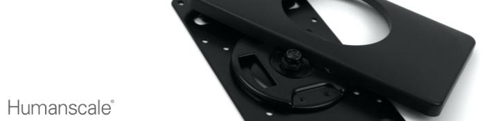 Humanscale Zubehör für M8.1 Monitorarme - Laptophalter, VESA Adapterplatten