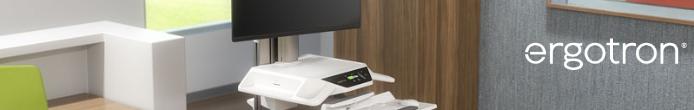 Ergotron CareFit – Ergonomische Visitenwagen für Krankenhäuser / Kliniken