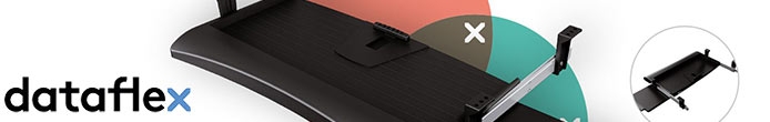 Dataflex Tastaturauszug, Tastatur unter dem Tisch mit, Tastaturhalterung