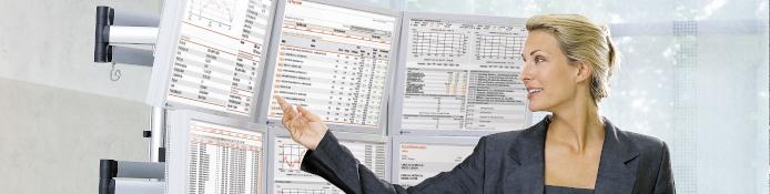 Tischhalterung für 6 Monitore / sechsfach Monitor Tischhalterung 