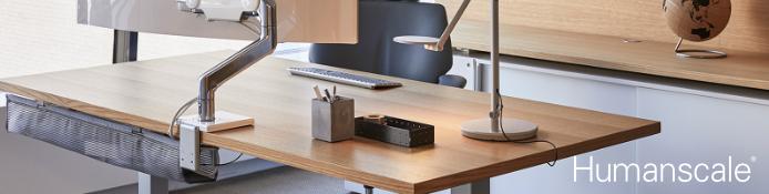 Humanscale M2.1 schwenkbare Tischhalterung für Home-Office, Büro