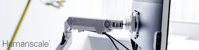 Nachhaltige Humanscale M8 Monitorhalterungen