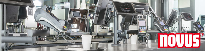 Novus Retail System - Befestigungsplatte Barcode Scanner für Kassenbereich