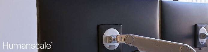 Humanscale M2.1 Wandhalter - Schwenkbare Monitorhalter mit Vesa