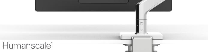 Humanscale M8.1 schwenkbare Tischhalterung für Home-Office, Büro