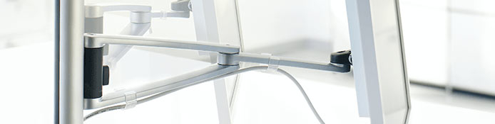 NOVUS MY - vorkonfigurierte Monitorhalter / Tablethalter Sets