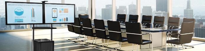 Monitorständer 2 Monitore / Monitor Bodenständer / 2-fach Standfuß