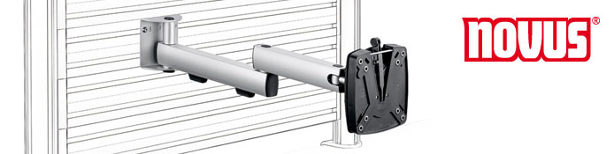 Novus - Schwenkbare Monitorhalter für Slatwall / Organisationswand