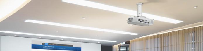 Decken Beamerhalterung feste Länge 0 bis 50cm starr und universal 