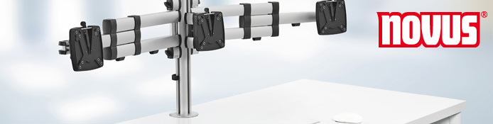 Novus Durchtisch- / Bohrloch Monitorhalterung für Schreibtische, mit VESA
