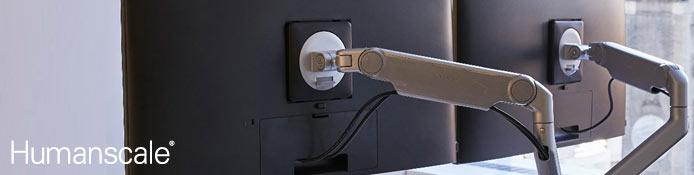 Humanscale Monitorhalterung für Wand & Tisch, höhenverstellbar