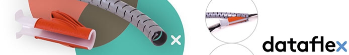 Dataflex Kabelschlauch im Büro